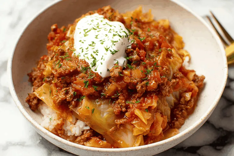 Unstuffed Cabbage Rolls